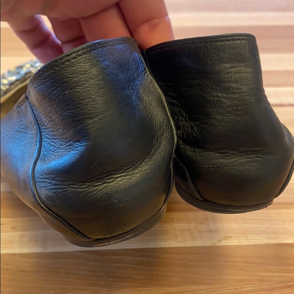 Vera Wang “Lavender” Ballet Flats, Black with Gemstones, 9 - Picture 5 of 5